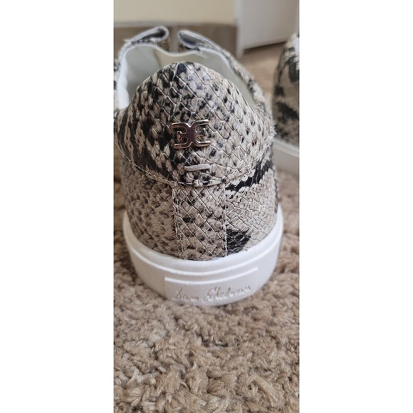 Sam Edelman Womens Beige Snake Split Vamp Gore Logo Slip-on Size 11 - Picture 5 of 7